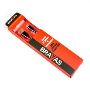 Кабел BRAVAS USB 2.0 Type A - Micro B TPE 1м. черен, сертифициран
