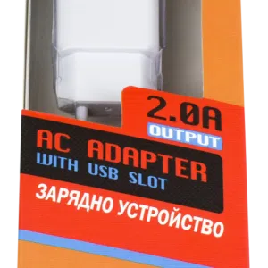 Зарядно устройство BRAVAS USB за стена 5V-2,1A/1A LED, сертифицирано