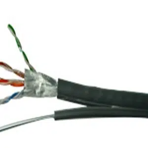 Кабел FTP + носещо въже Cat.5e/M 24AWG CU
