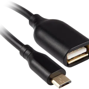Кабел Micro OTG USB 1м. черен