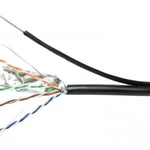Кабел FTP/M + носещо въже Cat.5e 24AWG CCA